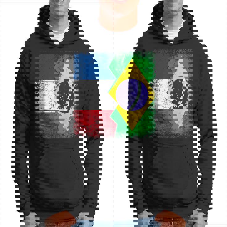 フランス ブラジルの旗 パーカー