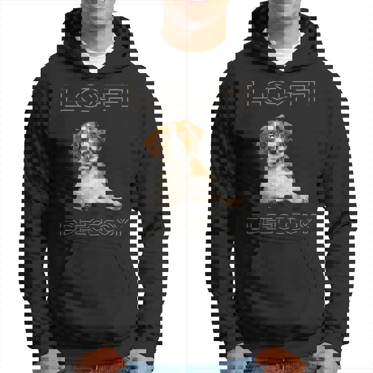 フルカラー インテリデコピン 眼鏡犬 Lo-Fi ヒップホップ 音楽愛好家 犬好き パーカー