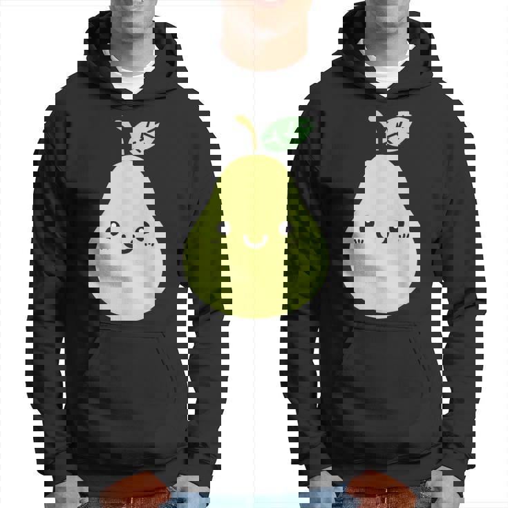 フルーツ 梨 小さなミニマリストのシンプルな梨 パーカー