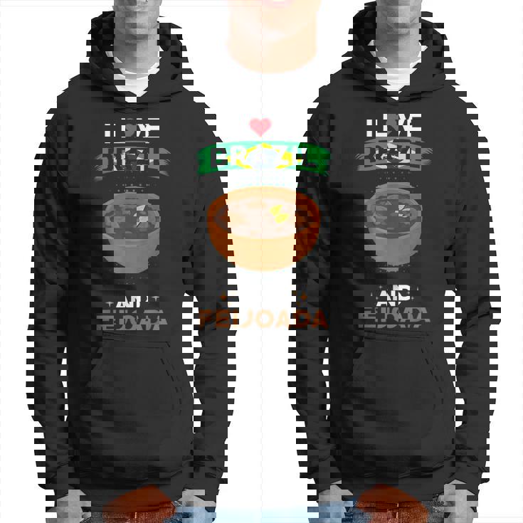 ブラジル料理 ブラジル国旗 I Love Brazil And Feijoada パーカー