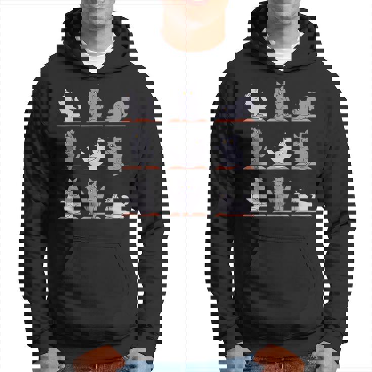 ブリティッシュショートヘアキャット ヨガ パーカー