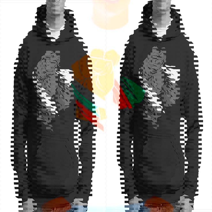 ブルガリア 国旗 パワーハンドフィスト ブルガリアルーツ ブルガリアプライド パーカー