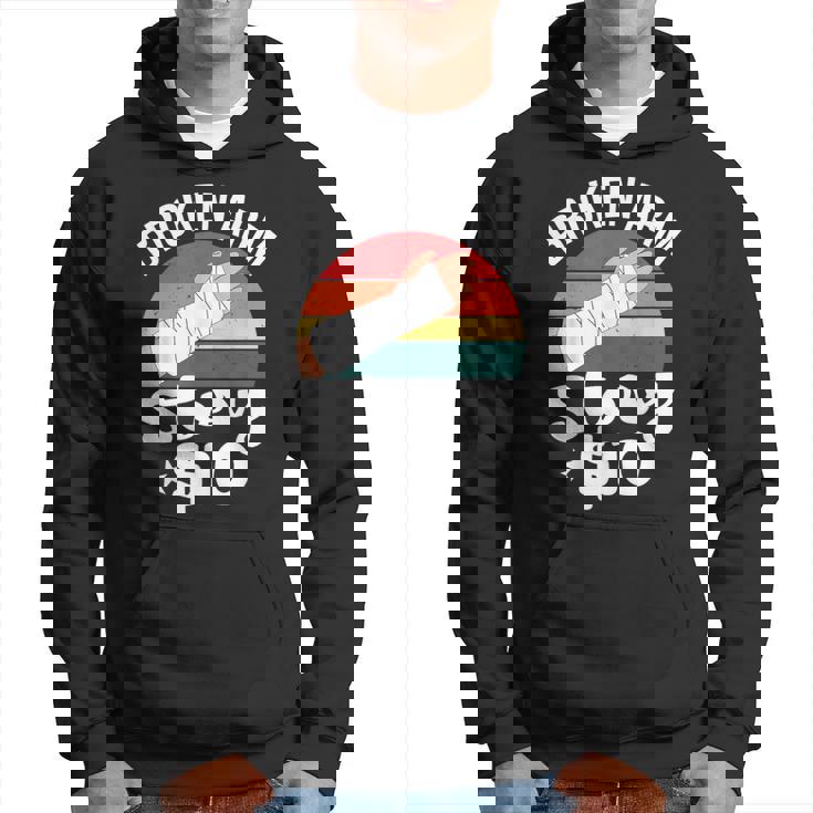 ブロークン・アーム・ストーリー $10 手の怪我 手首 面白い ヴィンテージ パーカー