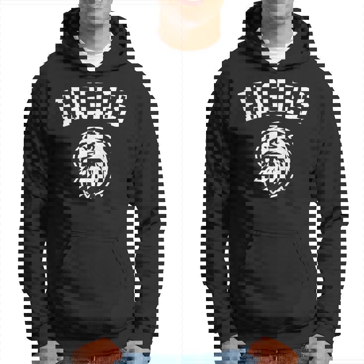 プレーヤーとファンのためのイーグルスマスコット パーカー