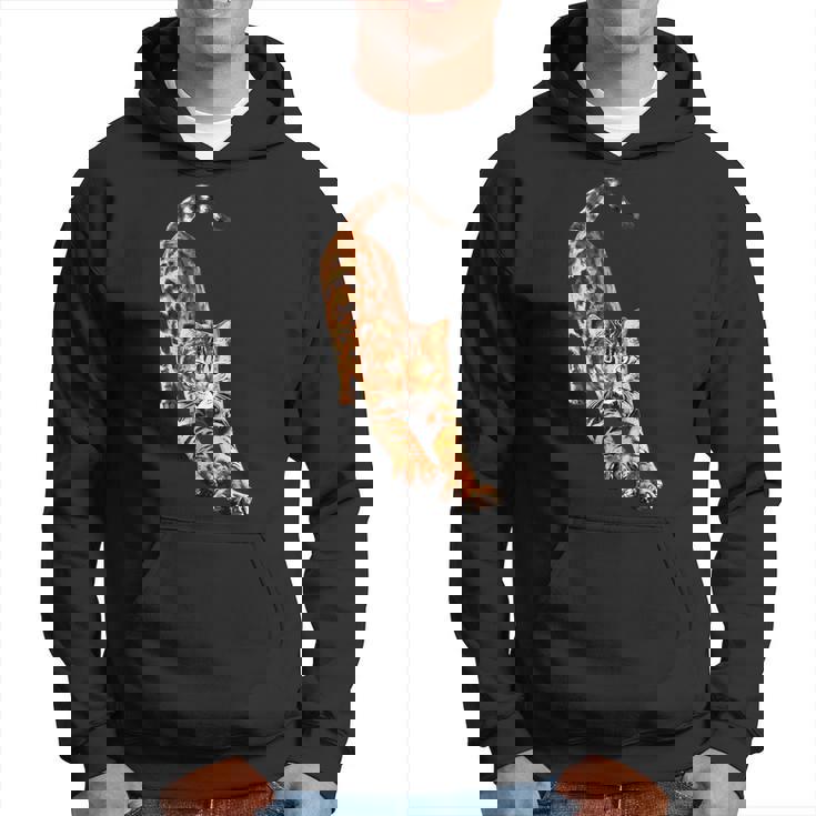 ベンガル猫ストレッチ パーカー