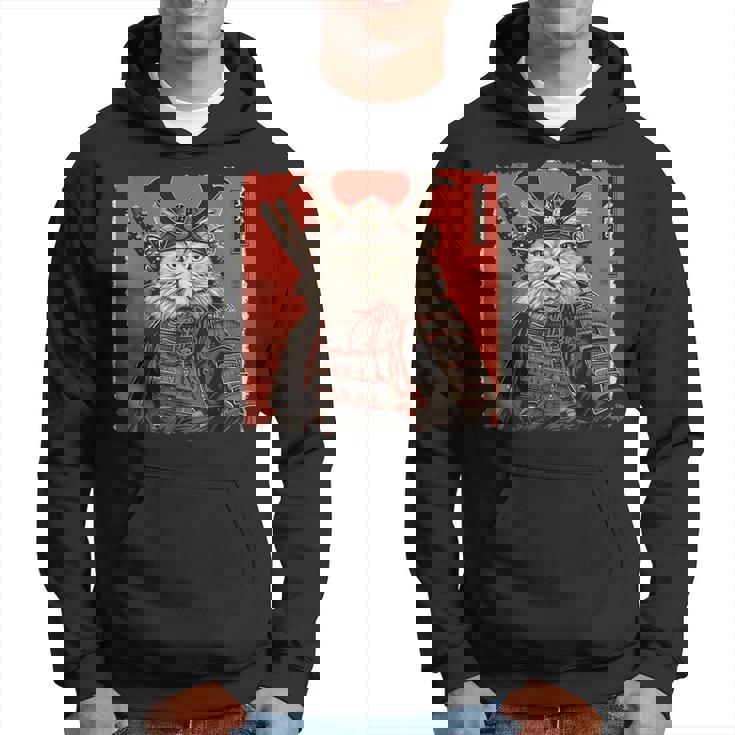 ペルシャ猫 日本美術 サムライ 浮世絵 ヴィンテージ パーカー