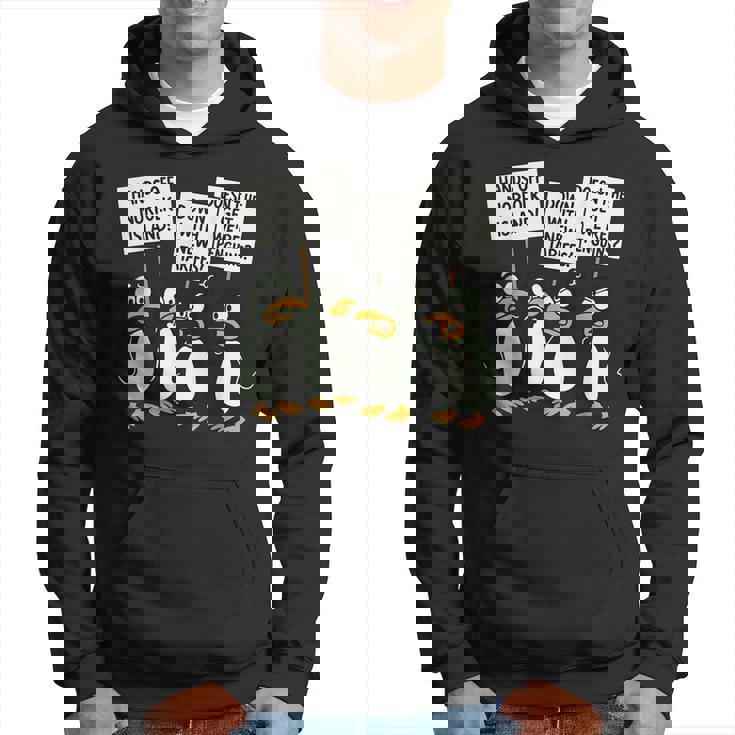 ペンギンの関税 聞いた島 ペンギンと一緒に立つ パーカー