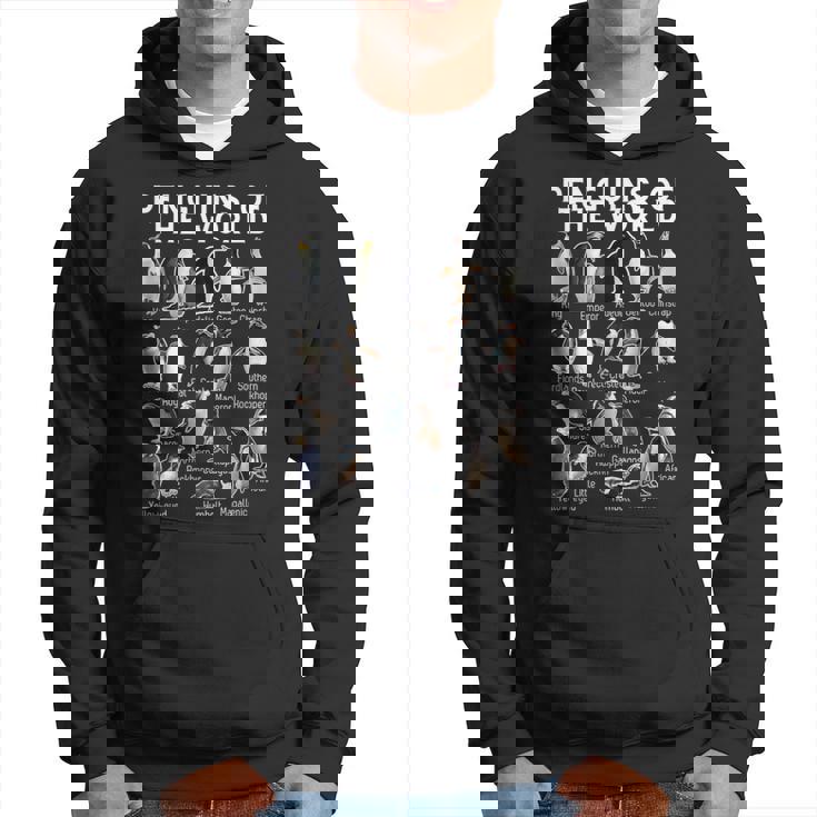 ペンギン好き 世界のペンギンズ ペンギンの種類 パーカー