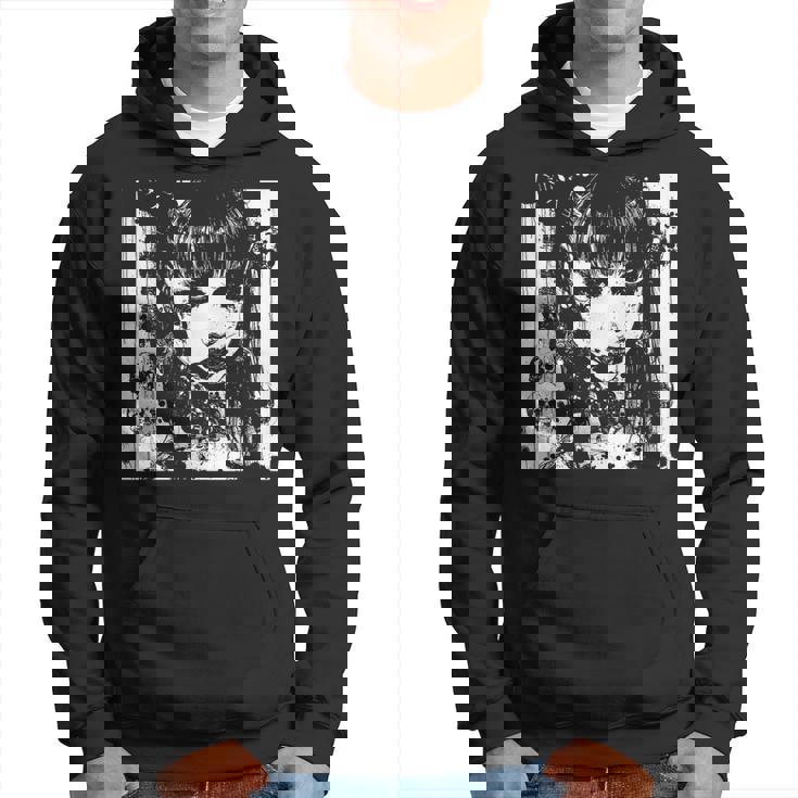 ホラーアニメマンガi日本の不気味なカワイイゴス パーカー