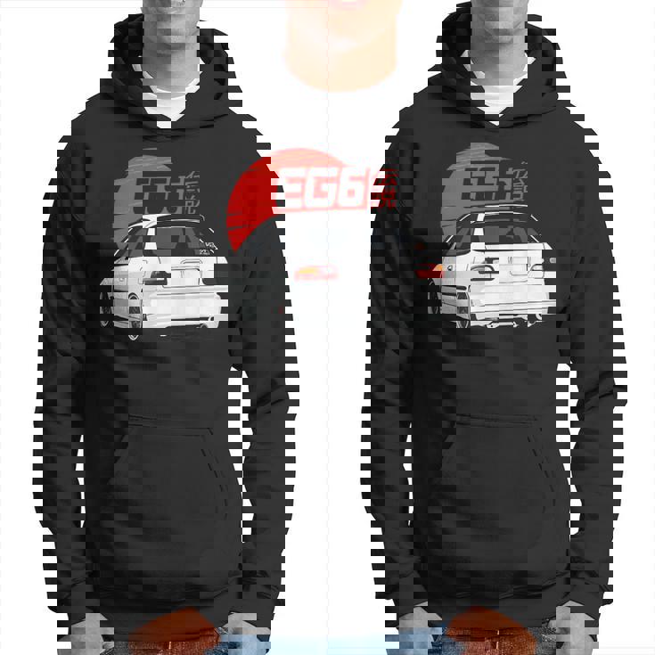 ホワイトハッチシビック Eg6-クラシック Jdm パーカー