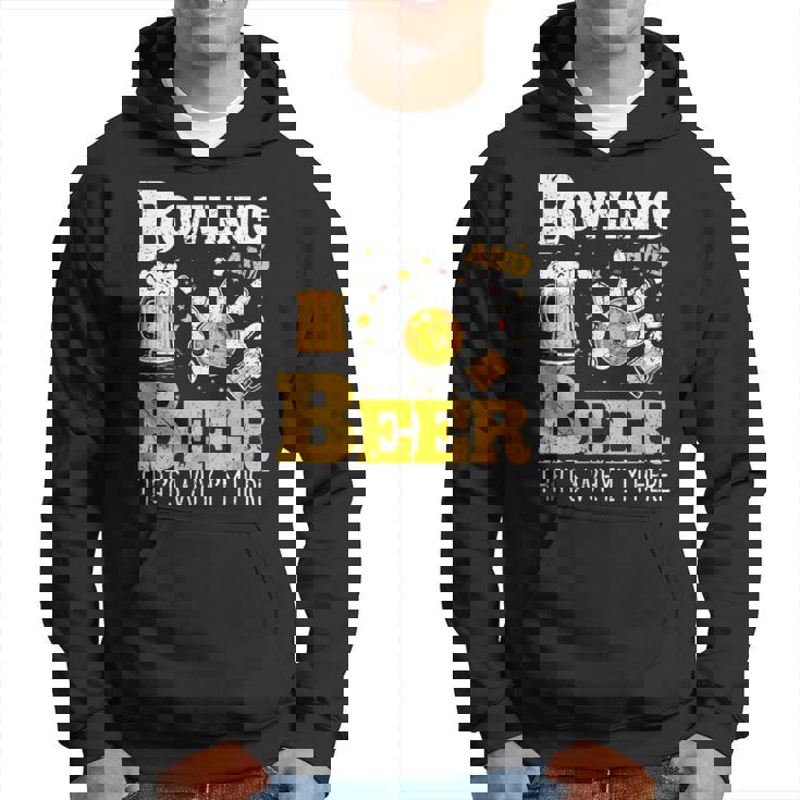 ボウリングビール だからここにいるボウラー パーカー