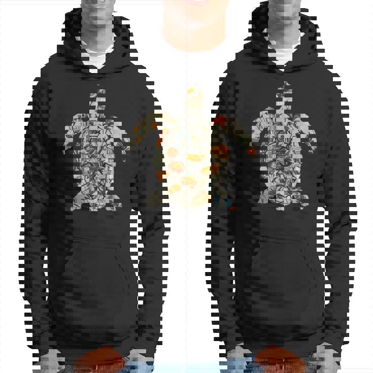 ボタニカル・シルエット・マッシュルーム オーシャニック・コタジェコア ウミガメ パーカー