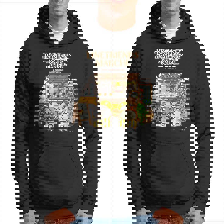 ボンレス犬とボンレス猫 キッチンカーロゴ付 ダークカラー パーカー