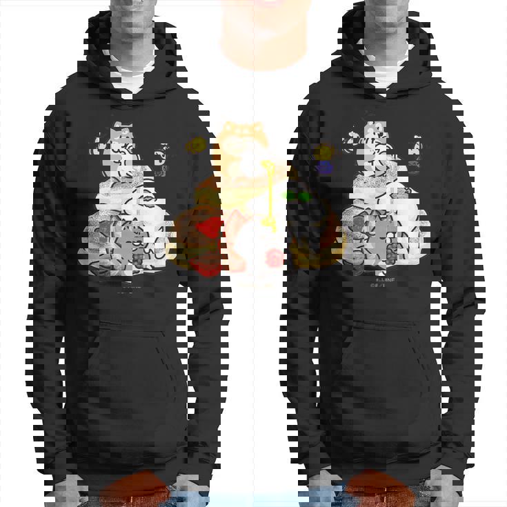 ボンレス犬とボンレス猫 パンケーキ パーカー