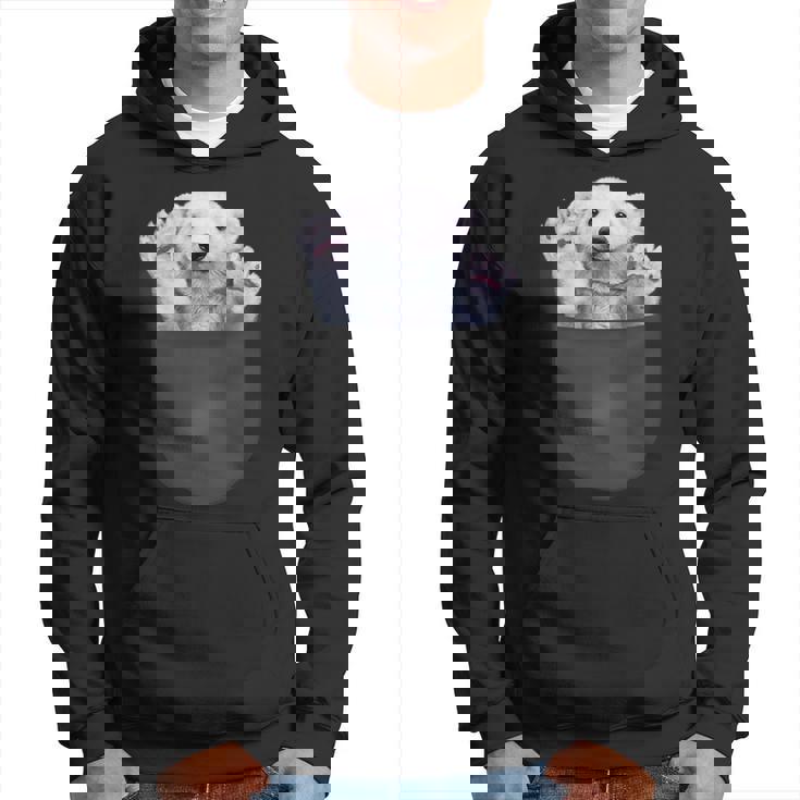 ポケット 北極熊 クマ パーカー