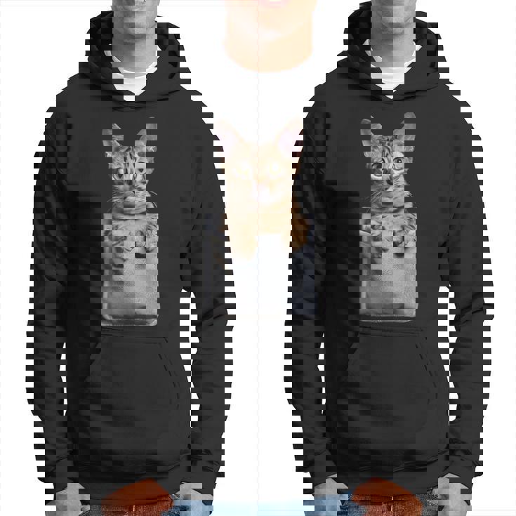 ポケットに入ったアビシニアン猫 パーカー