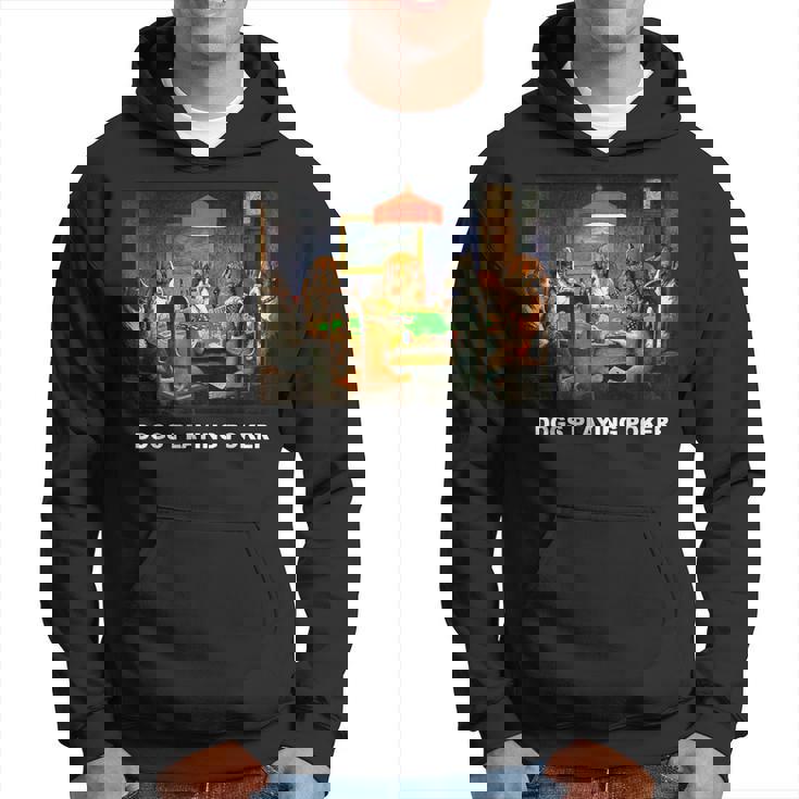 ポーカーをする犬 クラシックアートワーク アートワーク 犬 子犬 パーカー