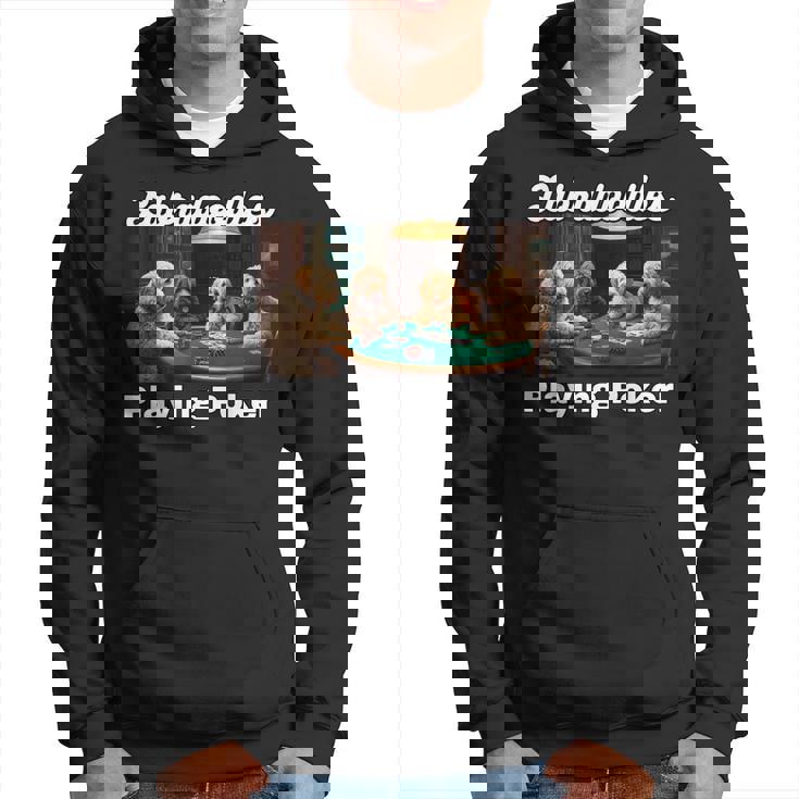 ポーカーをする犬 ラブラドゥードル オーストラリアの犬 ラブラドゥードル パーカー