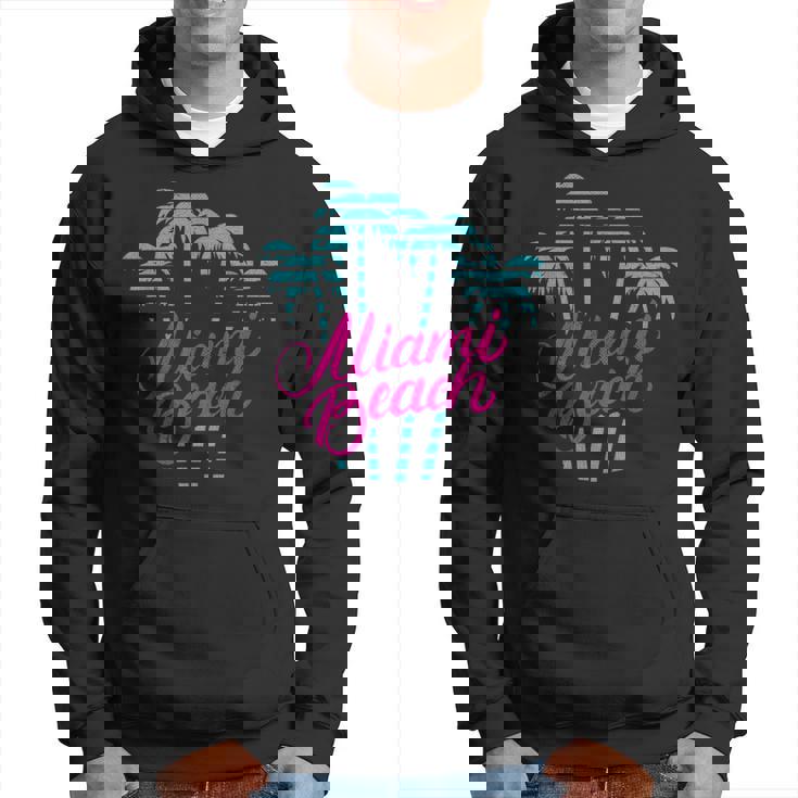 マイアミビーチのバケーションのお土産 80´Sマイアミビーチ パーカー