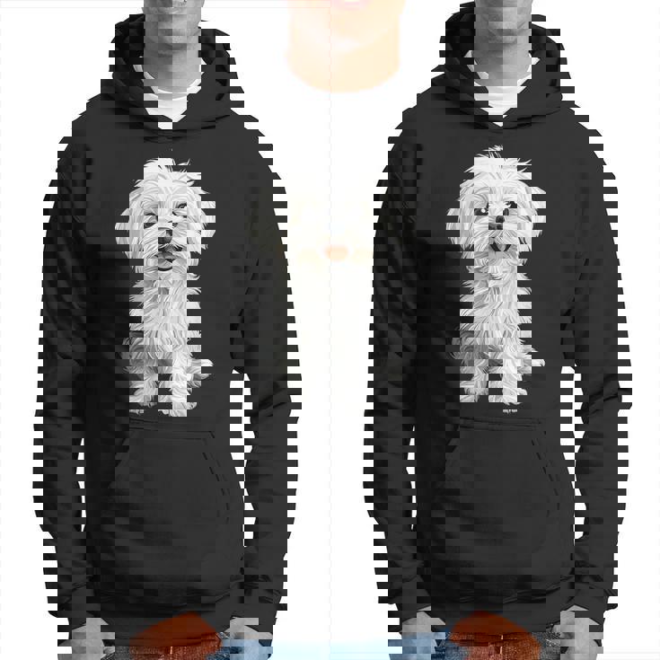 マルチーズ 犬 グラフィック ペット イラスト マルチーズ パーカー