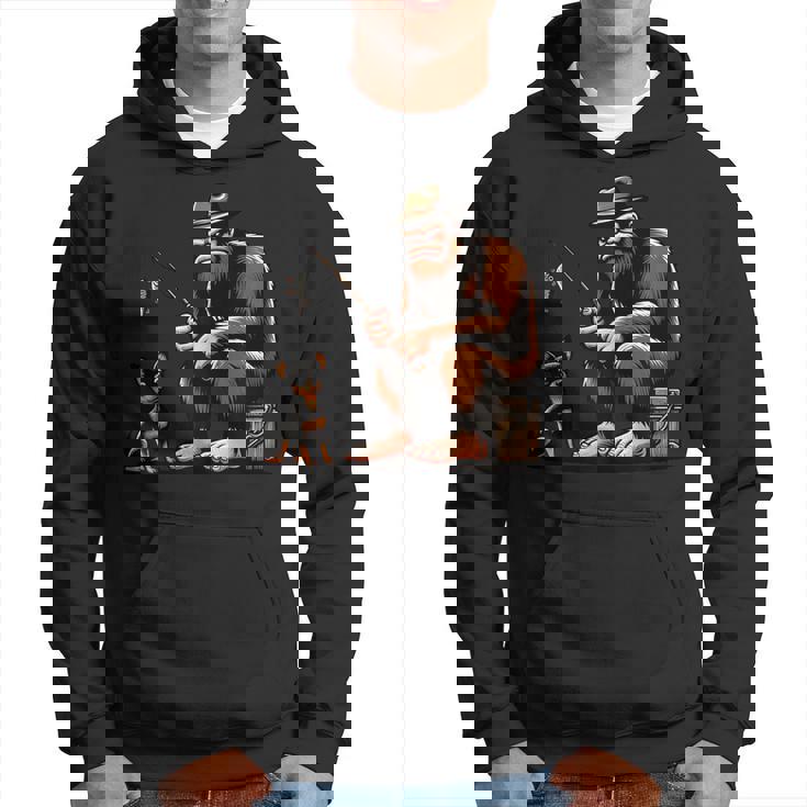 ミニチュア ピンシャー ビッグフット サスカッチ 犬 面白い 釣り パーカー