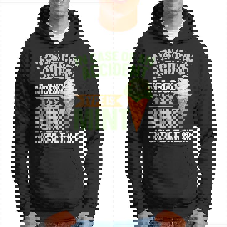 ミントチョコチップフレーバー ワッフルコーン ミントアイスクリーム パーカー