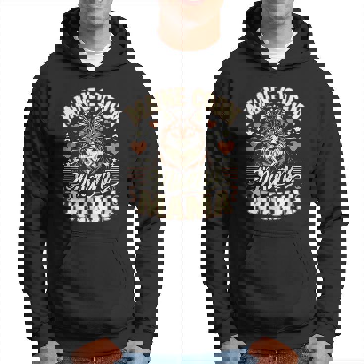 メインクーン猫種ペット-メインクーンママ パーカー