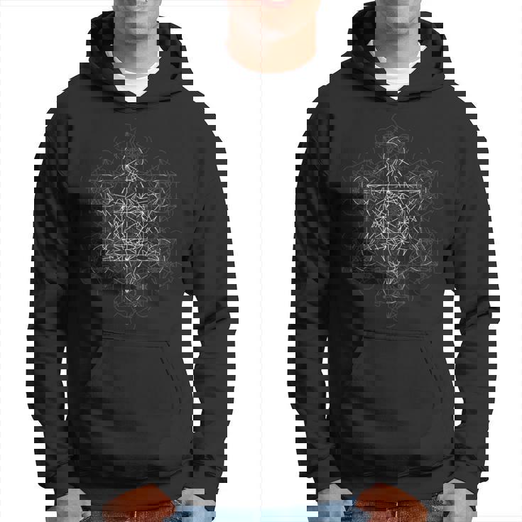 メタトロン キューブ 神聖な幾何学模様 美的 パーカー