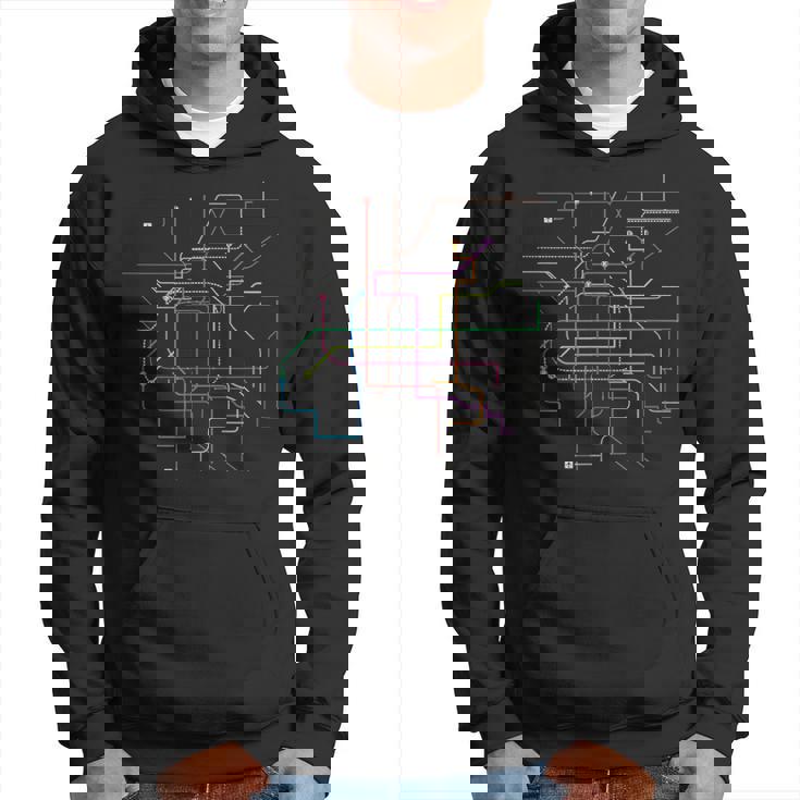 メトロ 大阪 全線 線路図 電車 地下鉄 パーカー