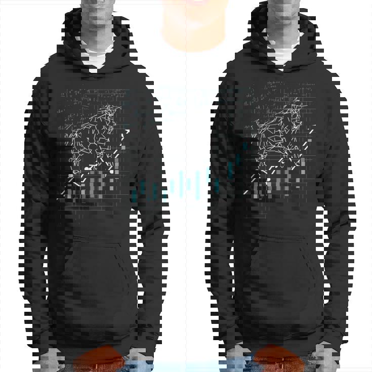 メンズ株式株式市場強気ブル資本家ギフト パーカー