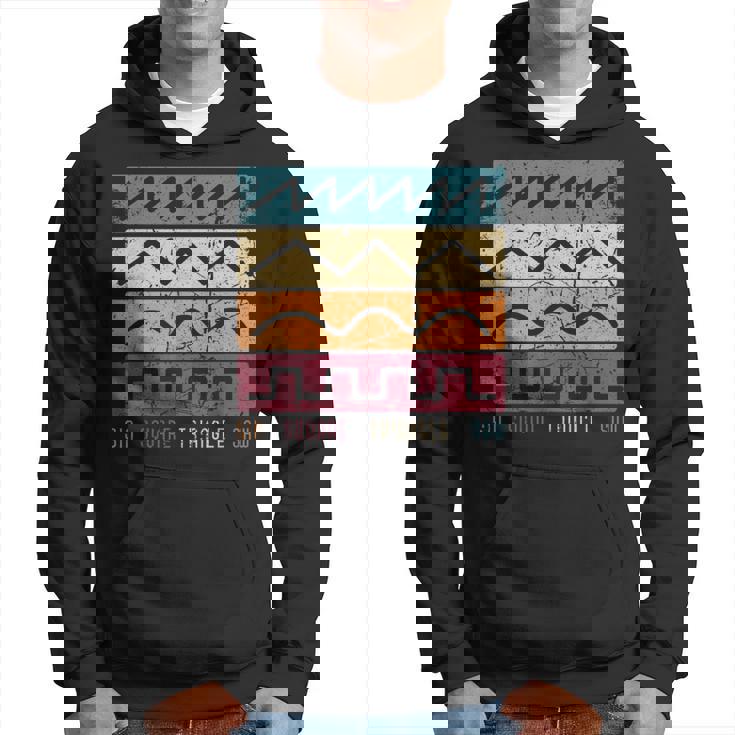 モジュラー シンセサイザー テクノ ビンテージ アナログ 波形 パーカー