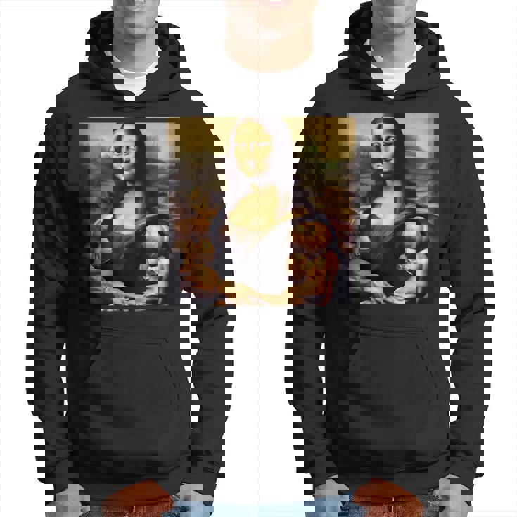 モナリザ 筋肉付き おもしろギフト パーカー