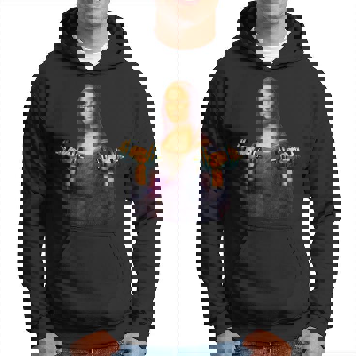 モナリザ 面白いtシャツ ジム 筋トレ 絵画 美術 メンズ おもしろ 面白い 服 おもしろグッズ ネタ パーカー