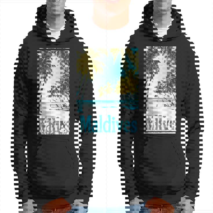 モルディブ島 ビーチ 熱帯風景 旅行 お土産 パーカー