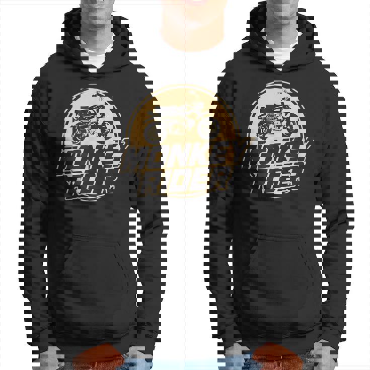 モンキーバイクライダーレトロクラシック原付オートバイtシャツ パーカー