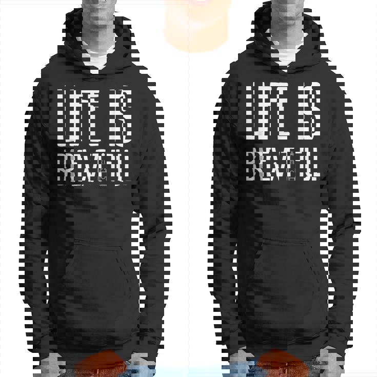 ライフ・イズ・ブルーティフル・ビューティフル・ドリンク・パーティーおもしろい飲みビール パーカー