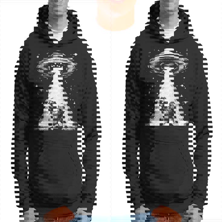 ラサ・アプソ・マム・ダッド・ドッグ-面白いエイリアンufo パーカー