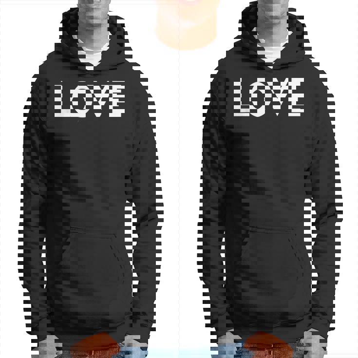 ラブエステティックラブボールドテキストメンズ パーカー