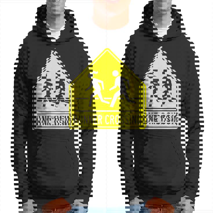 ランナー クロッシング サイン モチベーションを高める 面白い ランニング パーカー