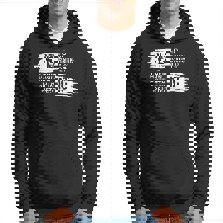 ランニング愛好家 ユーモア スローガン ランナー用 パーカー