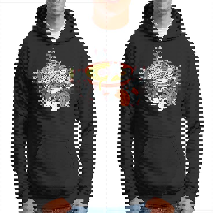 ラーメン寿司チンチラペット パーカー