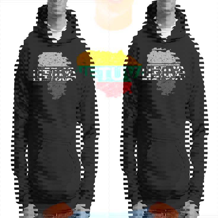 リトアニア国旗 Lietuva アンティーク調 メンズ レディース キッズ パーカー