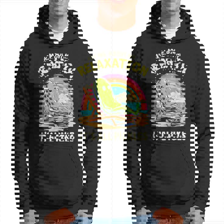 リラクゼーション聞いてピクルスモチベーション パーカー