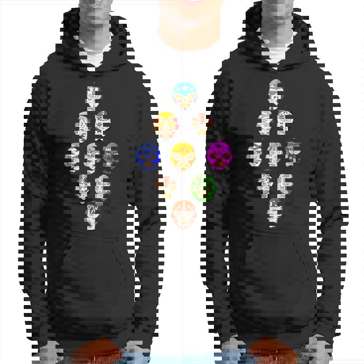 ルチャリブレまたはメキシカンレスリング マスクまたはルチャドール パーカー