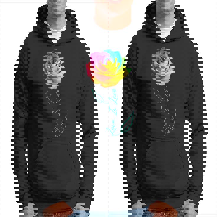 レインボー ローズ Lgbtq 花 パーカー