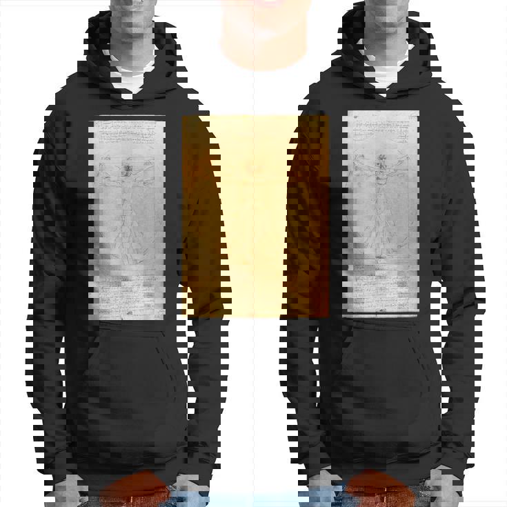 レオナルド・ダ・ヴィンチのウィトルウィウス人 パーカー