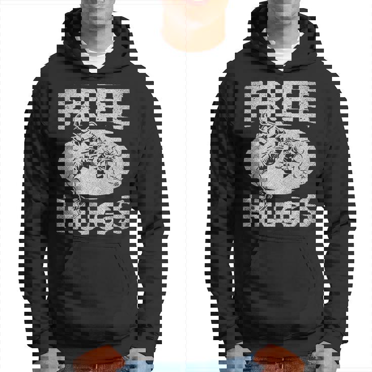 レスリングシャツ 面白いフリーハグレスリング パーカー