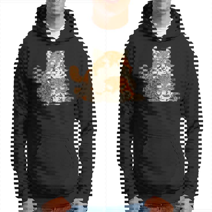 レッサーパンダ かわいい パンダ おもしろ 動物 アート イラスト パーカー