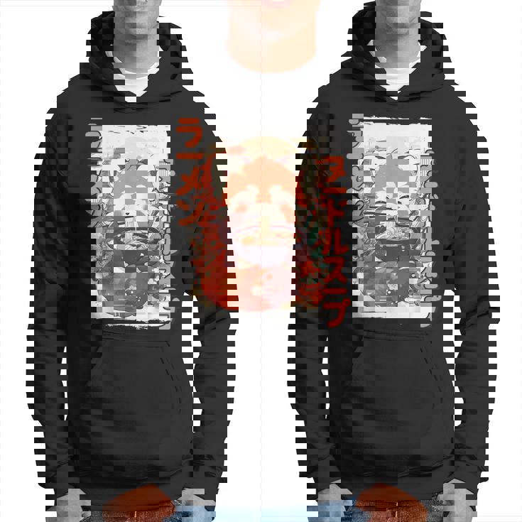 レッサーパンダ好きラーメン カワイイ猫 レッサーパンダラーメン パーカー