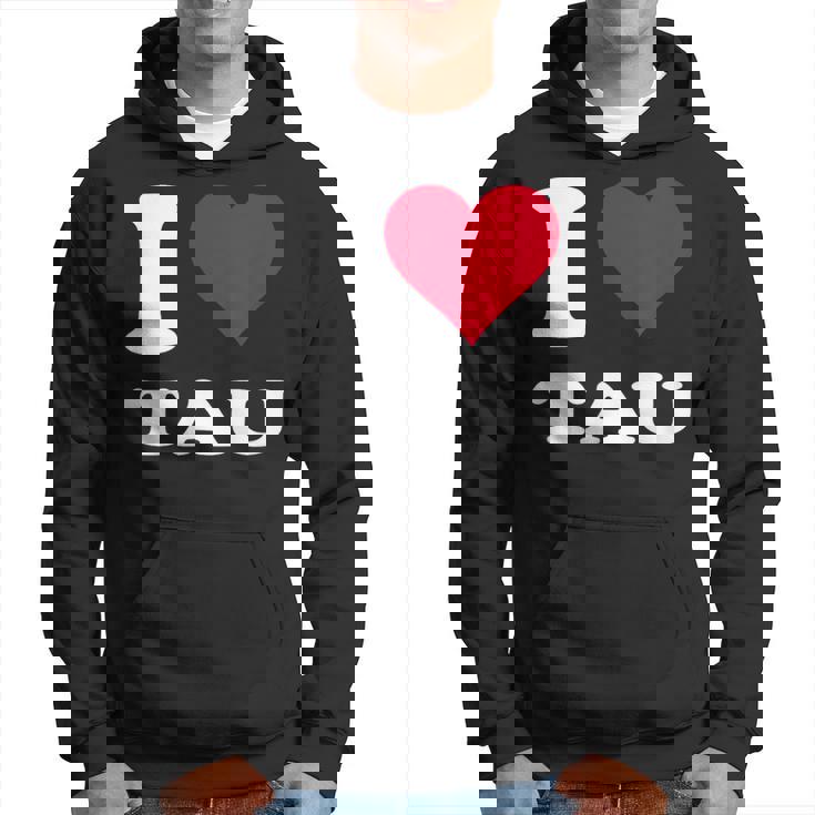 レッドハート I Love Tau パーカー